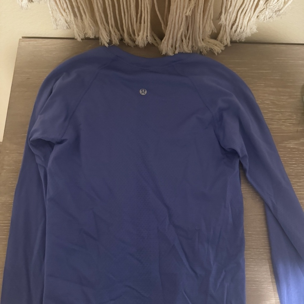 lululemon athletica Blue Long Sleeve Tee